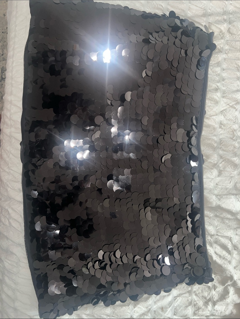 Abercrombie & Fitch Black Sequin Mini Skirt